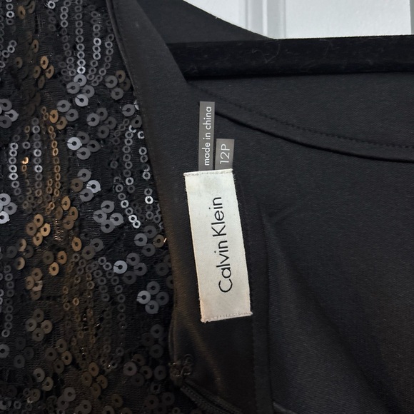 Calvin Klein Black Sequin Lace Dress - Picture 4 of 4